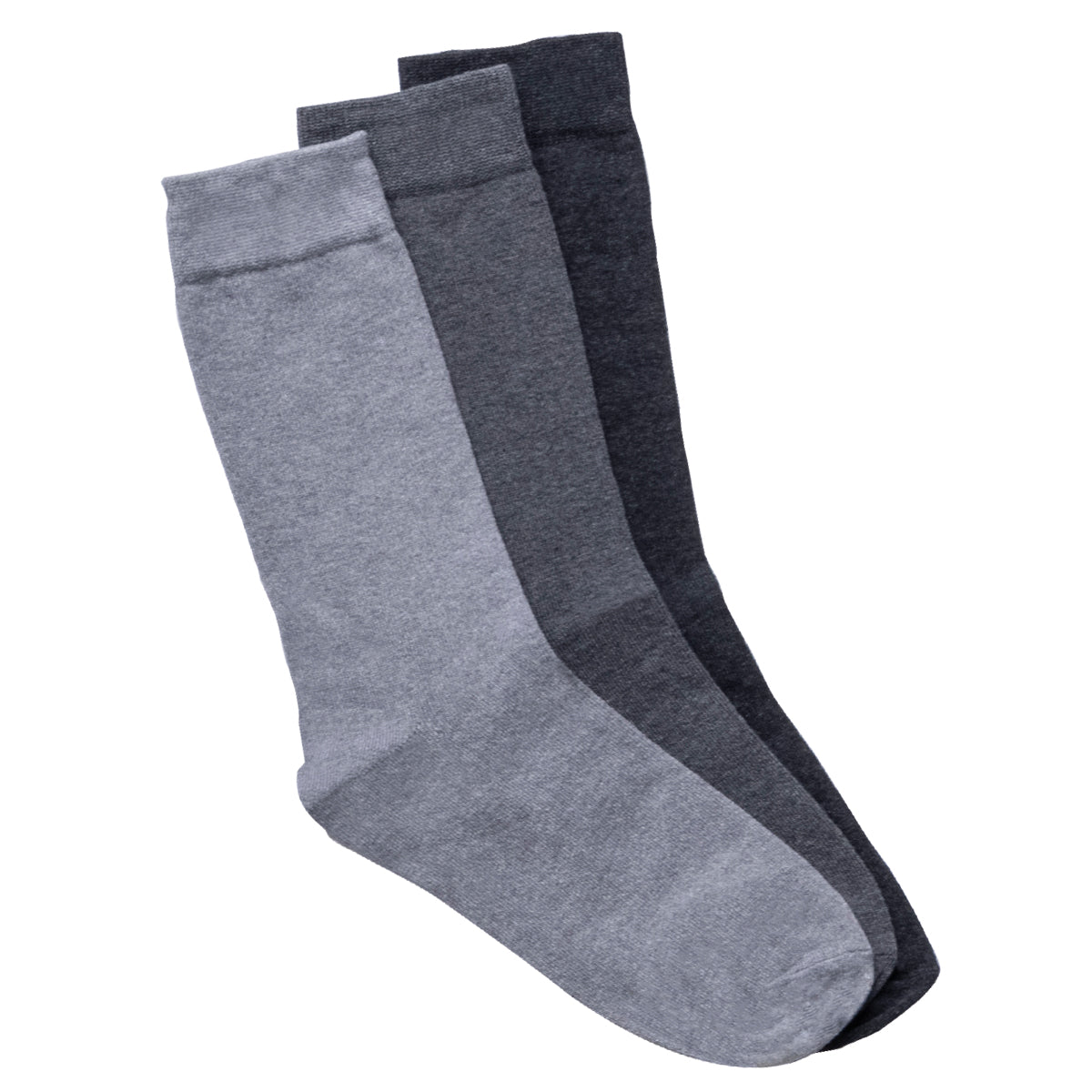 Men's Cotton Rich Crew Plain Socks - 9 Pairs